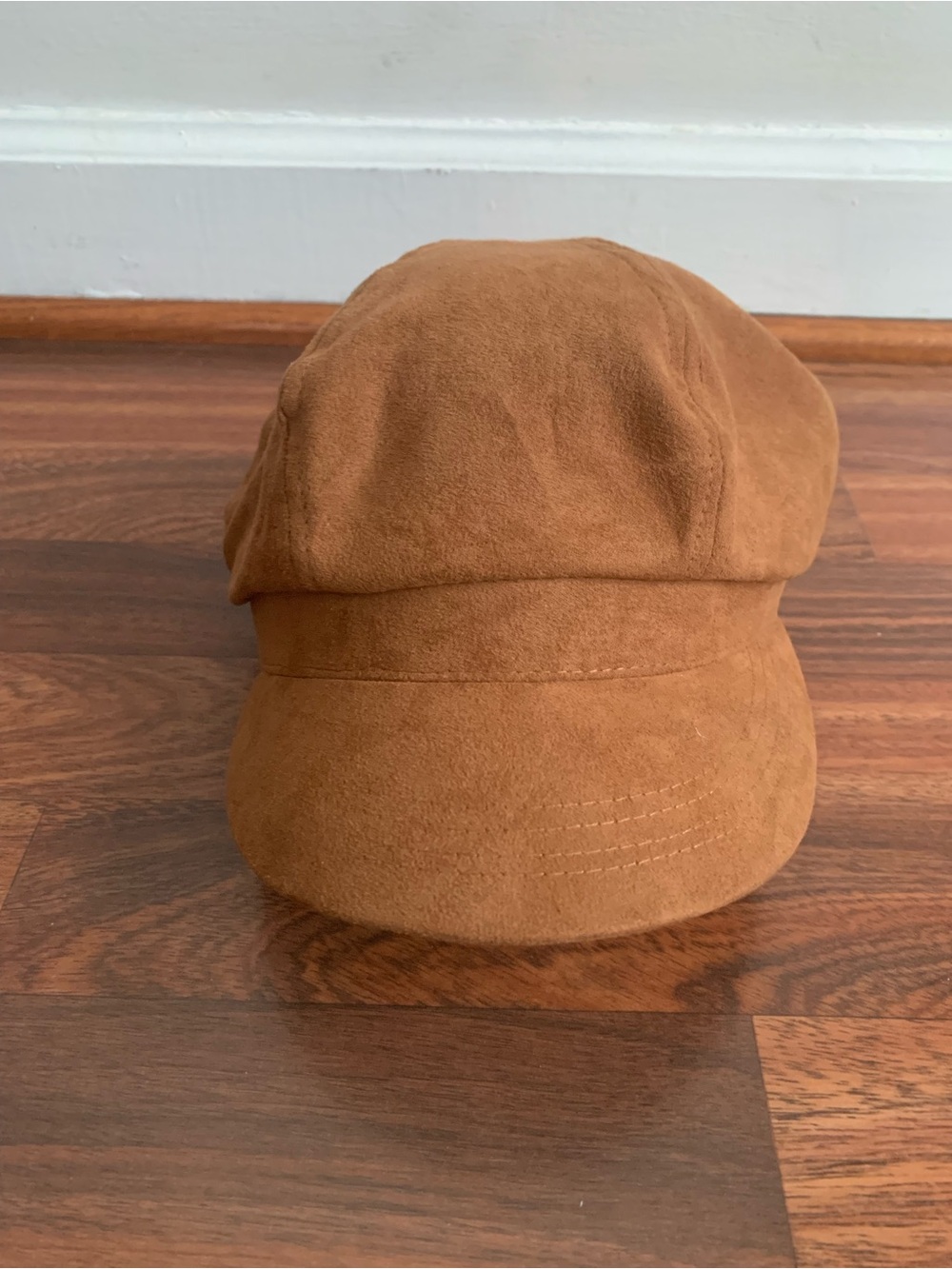 Newsboy Hat Camel Brown 100% Viscose Men’s Size 58 CM Neutral Classic